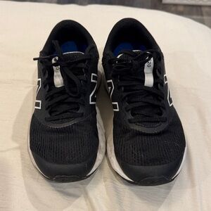 New Balance Womens Black and White Sneakers